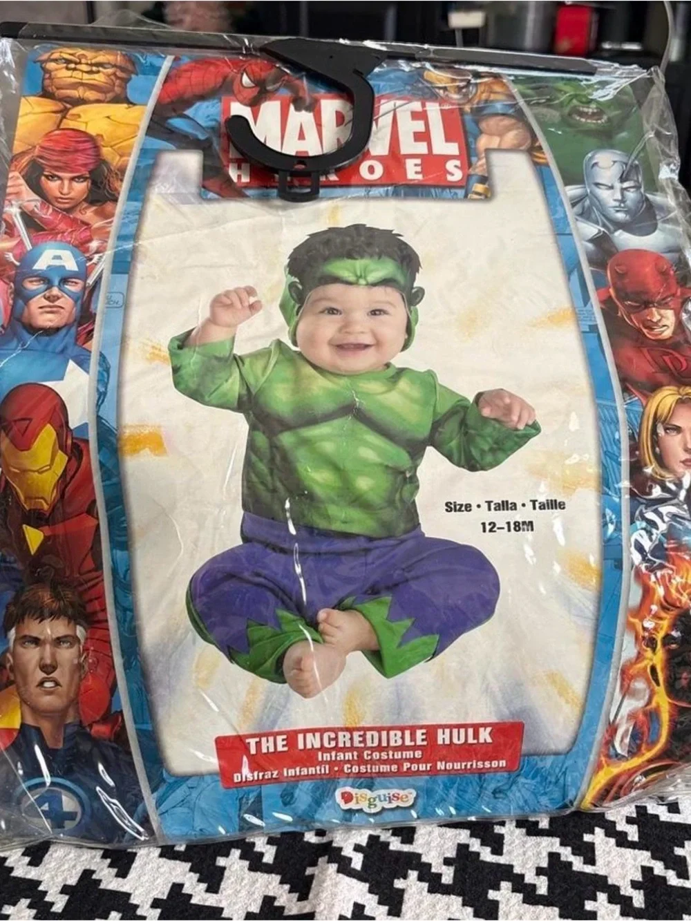 Marvel Infant Incredible Hulk Costume - Green & Purple